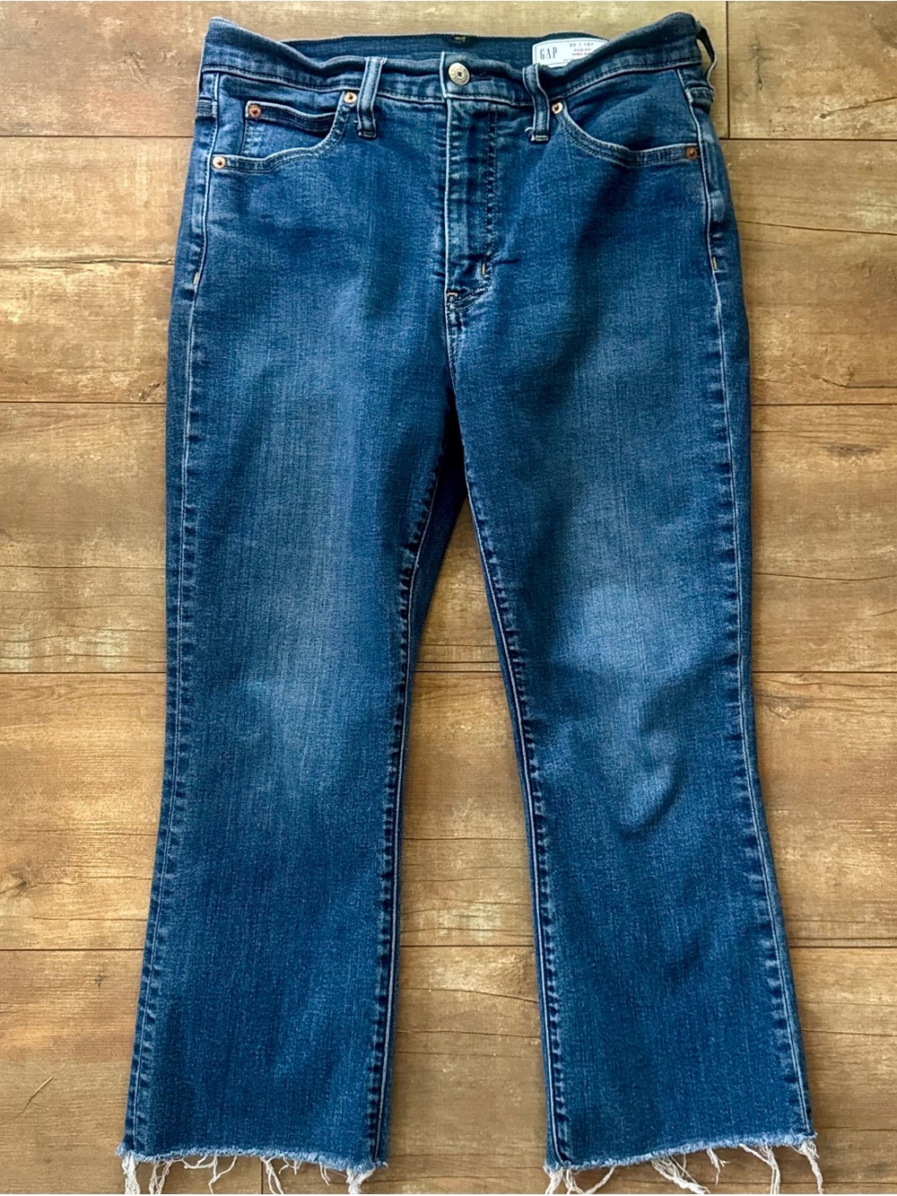 GAP Kick Fit High Rise Medium Wash Stretch Jeans Size 10/30 Petite